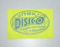 Aufkleber Sticker Kirmes Let's Go In DISK'O Braun Rheinkirmes DUS Nordrhein-Westfalen - Gelsenkirchen Vorschau
