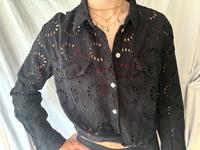 Lochmuster Broderie crop Bluse, GR. S München - Schwabing-West Vorschau