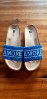 NEU Sandalen Pantoletten Schlappen Amore Blau Gr 38 Köln - Rath-Heumar Vorschau