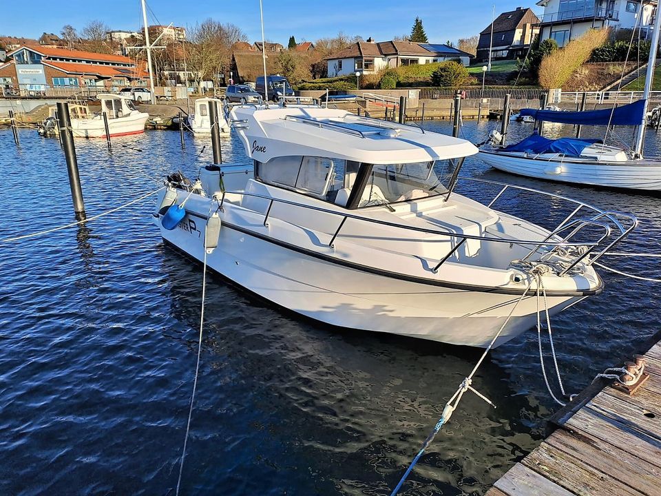 FINNMASTER PILOT 7 + YAMAHA F 150 DETX + TRAILER Mod. 2020 in Laboe