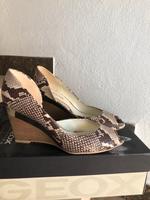 GEOX Snakeskin Print Heels - Ankle Strap - Animal Print Pumps Bayern - Würzburg Vorschau