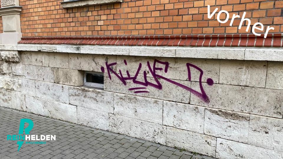 Graffiti-Entfernung mit der Reinhelden GmbH in Weißenborn