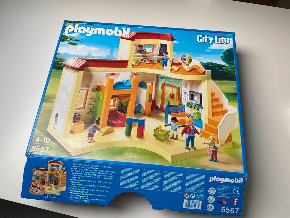 ② Playmobil 5567 Garderie et playmobil 5570 Crèche avec bébés