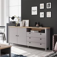 Kommode Sideboard Schrank Highboard Anrichte Holz Grau NEU 203-Fr Frankfurt am Main - Innenstadt Vorschau