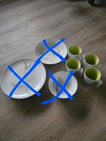 Ikea Geschirr Teller Suppenteller Schale Schüssel Tasse grün weiß Bayern - Willmering Vorschau