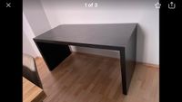 IKEA MALM Schreibtisch mit Glasplatte | schwarz-braun | gebraucht Sachsen - Bad Brambach Vorschau