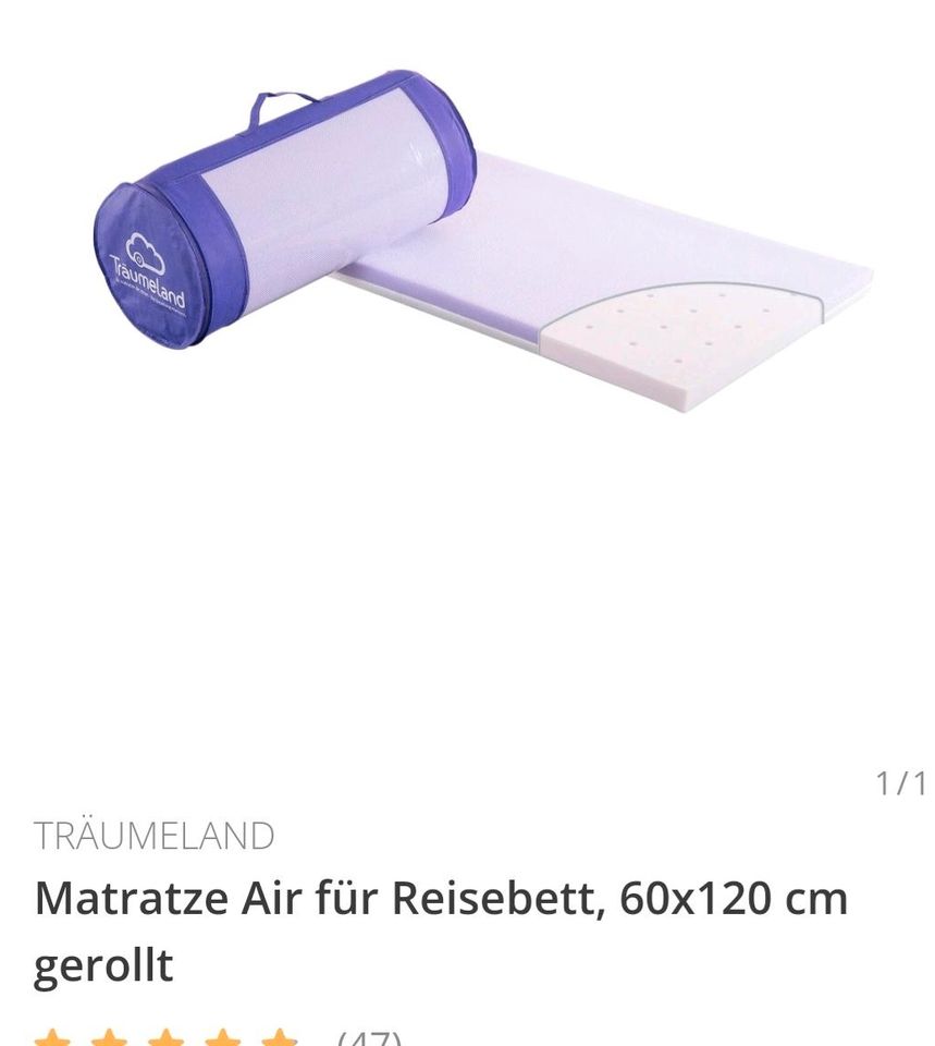 Träumeland Reisebettmatratze Air 60x120 NEU in Korschenbroich