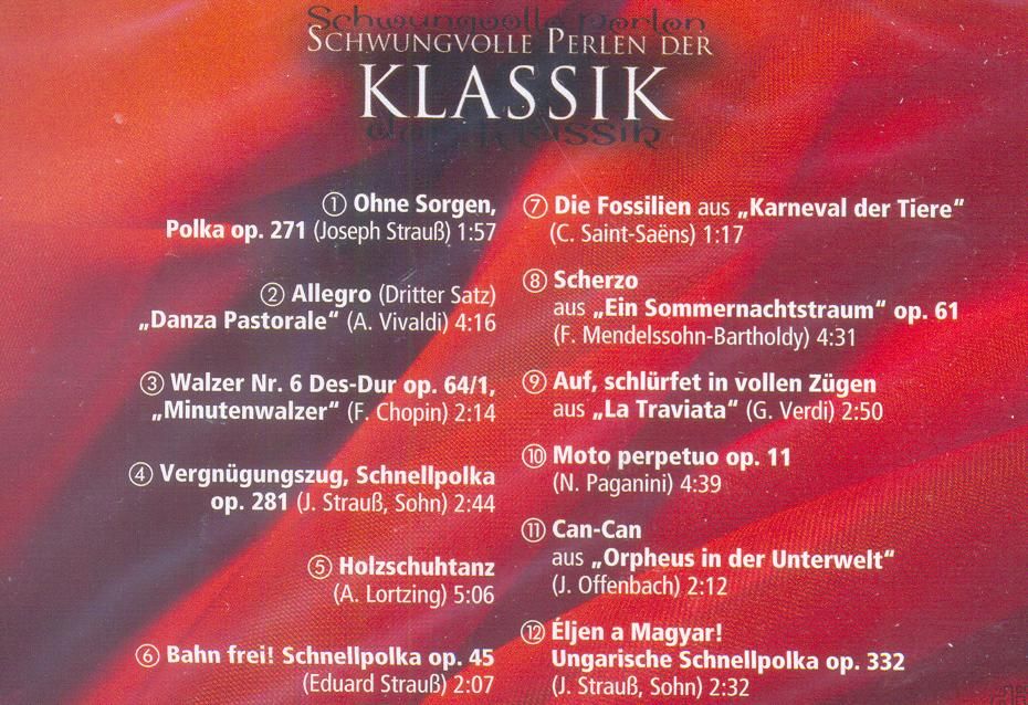 Diverse CDs mit KLASSISCHER MUSIK - je 2,00 € (mit 1 Ausnahme) in Neuhaus