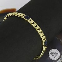 M*195998 Wert 3.540,- Saphir Panzer Armband 585 Gold 14 KT XXYY Elberfeld - Elberfeld-West Vorschau