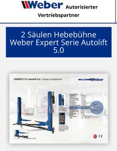 Mobile 1 Säulen Hebebühne Weber Expert Serie Autolift 2.5t