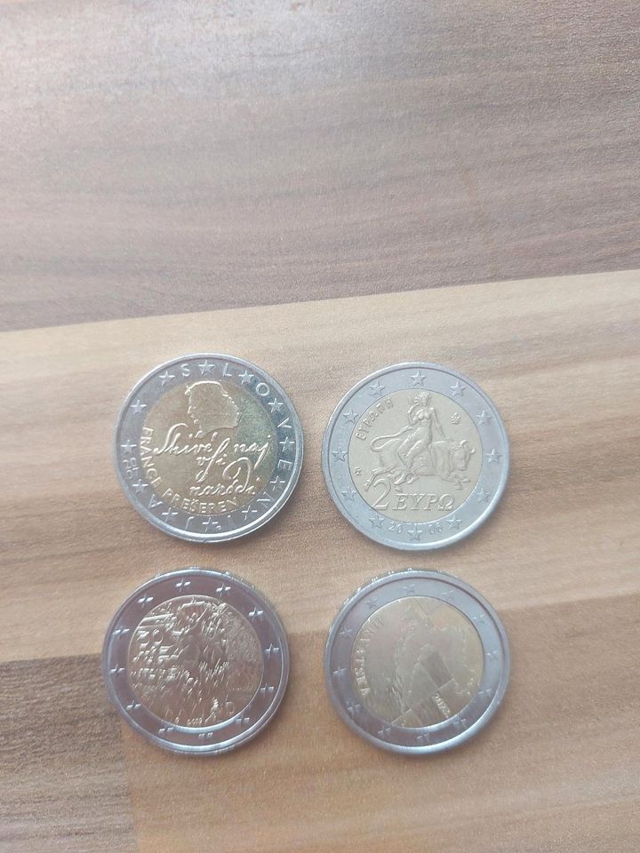 Verschiedene Münzen in Röthlein