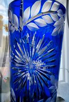 2830 Gramm XXL  Bleikristall Uberfang Vase Blau Nordrhein-Westfalen - Iserlohn Vorschau