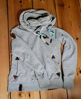 Naketano Rollkragenpullover Hoodie, grau meliert Altona - Hamburg Altona-Nord Vorschau