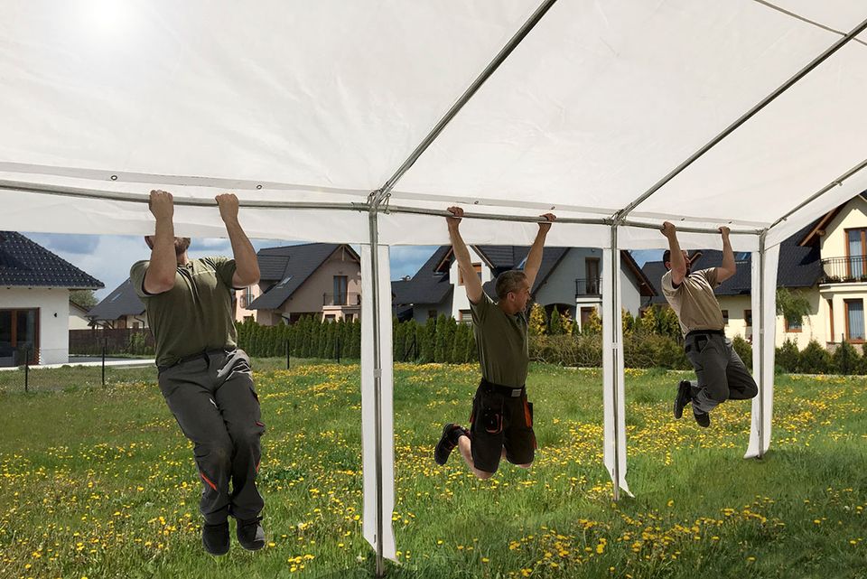 XXL Partyzelt 3x6m Festzelt 5x10m Pavillon Gartenzelt mit Fenstern Bierzelt 4x6m 4x8m 5x8m in Berlin