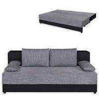 Verkaufe Boxspringsofa LUCA schwarz/grau/ Topper/gebraucht Rostock - Schmarl Vorschau