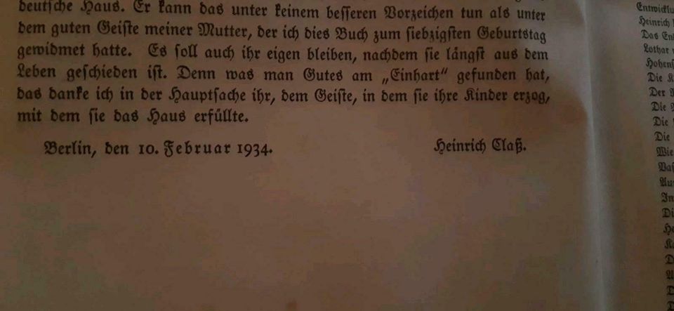 Deutsche Geschichte Buch von 1934 in Kaltenwestheim