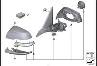 BMW 4er Seitenspiegel mit beheizung shadow-line (Links) Berlin - Steglitz Vorschau