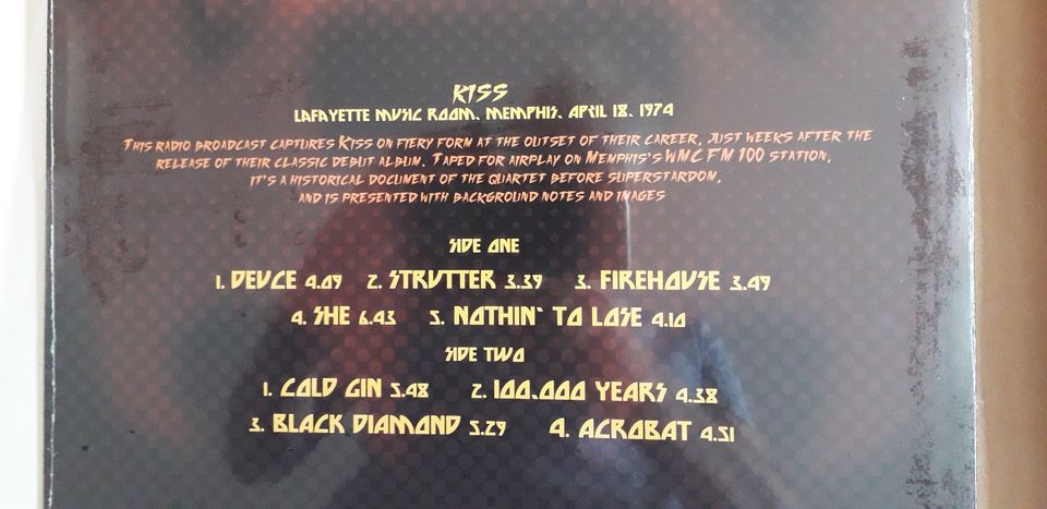 KISS- Memphis 18 April 1974- Lafayette Music Room- Keyhole Vinyl in Bedburg-Hau