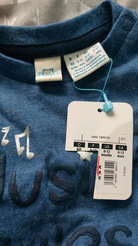 Langarmshirt Kinderoberteil Gr.80 neu mit Etikett in Düsseldorf