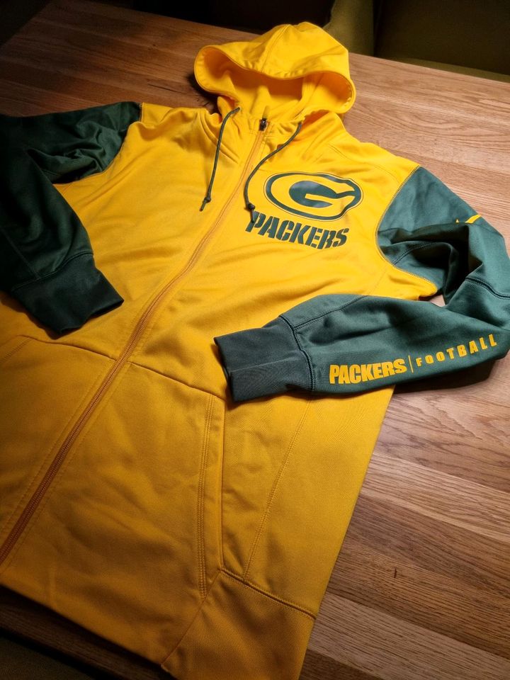 Nike NFL Team Apparel Gr. M Herren Pullover Kapu Packers gelb Grü in Rheinbach