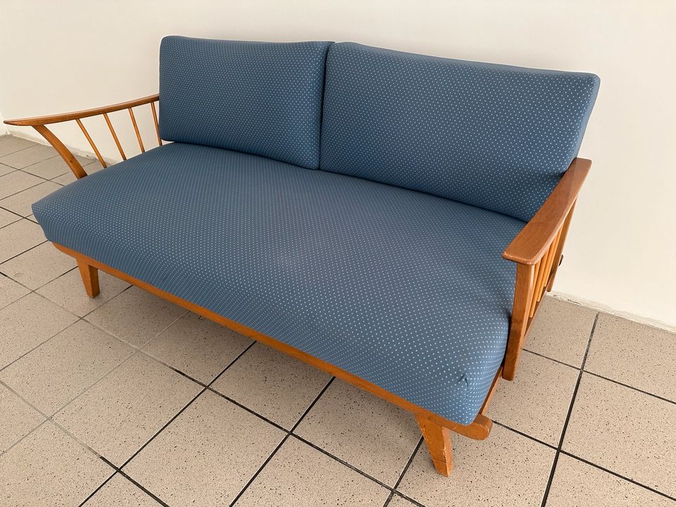 Midcentury 50er Vintage Sofa Couch Zweisitzer Retro Design MCM in Oelde