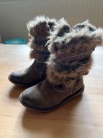 Bobbi Shoes Stiefel 26 Braun Leder gefüttert Fell Mädchen Hessen - Großenlüder Vorschau