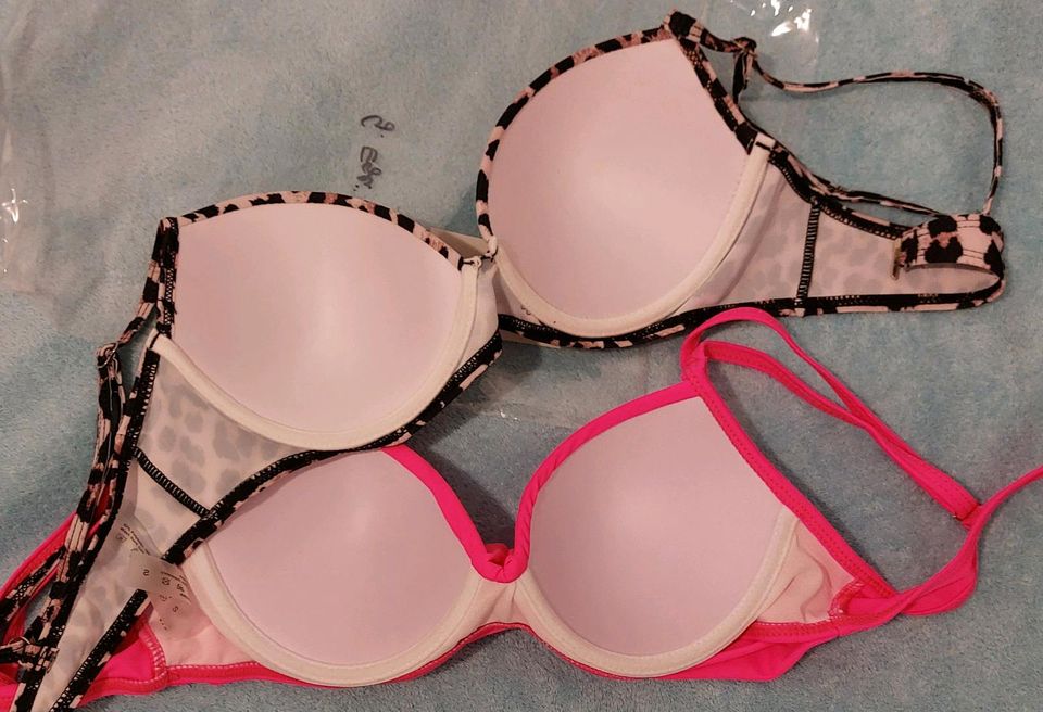 ZU VERKAUFEN NEU 2 X PUSH UP BIKINI OBERTEIL GR. S PINK BRAUN in Wendlingen am Neckar