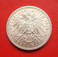 Sachsen-Weimar-Eisenach: 3 Mark 1910 (Kaiserreich). Pracht! Brandenburg - Karstädt Prignitz Vorschau