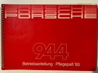 Bedienungsanleitung Handbuch Pflegepass Deutsch Porsche 944 Nürnberg (Mittelfr) - Kleinreuth b Schweinau Vorschau