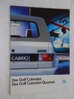 Volkswagen VW Golf I Cabrio Prospekt, Ausgabe: 08/1987 Baden-Württemberg - Murr Württemberg Vorschau