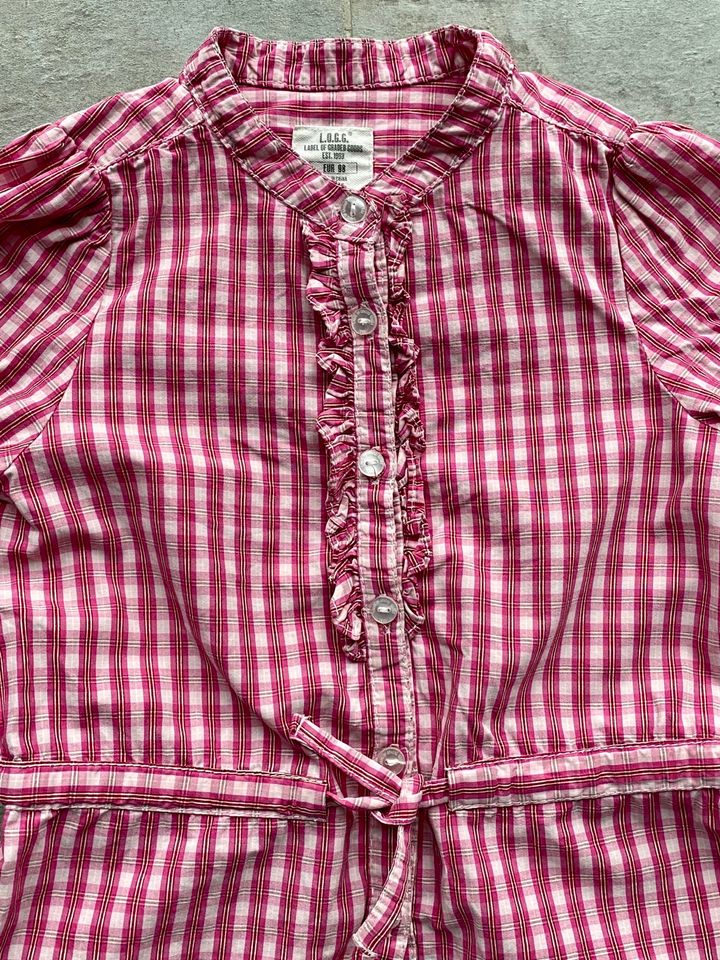 H+M Girls Bluse rosa mit Rüschen Gr.98 *neuwertig* in Füssen