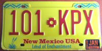 US Kfz-Nummernschild  New Mexico Münster (Westfalen) - Geist Vorschau