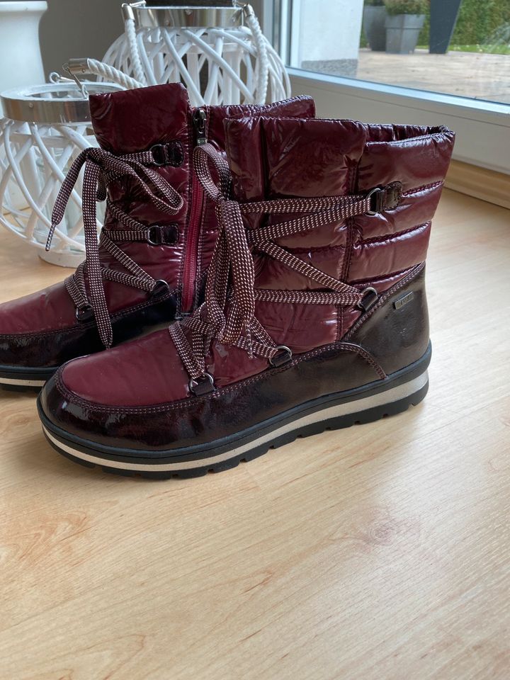 NEU! Caprice Winter Stiefeletten rot, gefüttert Gr.7,5 40,5 - 41 in Menden