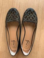 Schwarze Ballerinas mit Glitzersteinen Nordrhein-Westfalen - Mechernich Vorschau