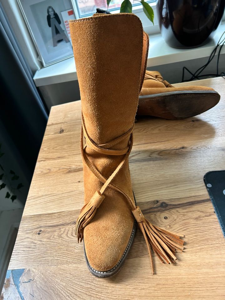 Yves Saint Laurent YSL , Rive Gauche ,Gaucho Boho Cowboy Boots 41 in Berlin