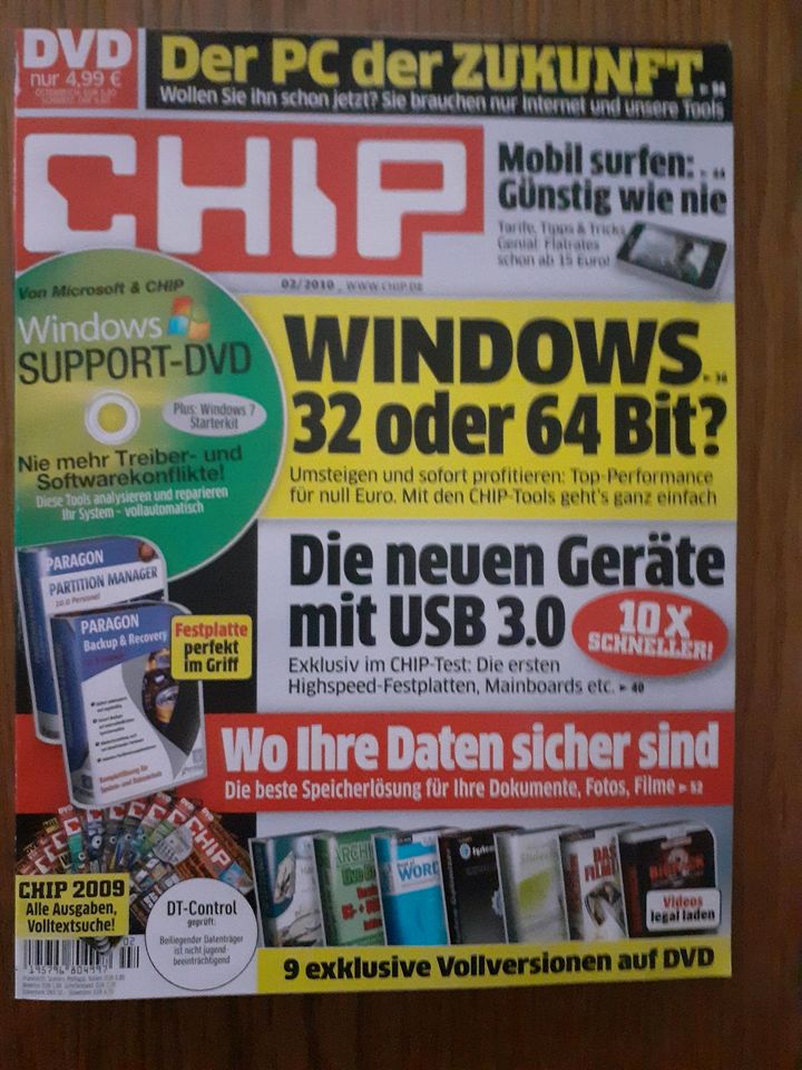 Computerzeitschriften CHIP / COMPUTERBILD MIT DVD diverse in Duisburg