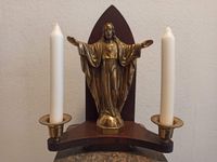 Hausaltar sakral Holz Kerzenleuchter & Jesus Christus aus Messing Rheinland-Pfalz - Mayen Vorschau