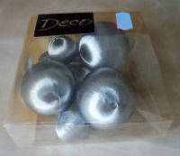 Neu, Seidenball-Set, 8 Teile, Silber, in Originalverpackung Rostock - Dierkow Vorschau