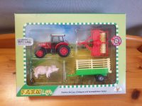 Traktor Set mit Traktor, Anhänger, Egge und Schwein – mit OVP Brandenburg - Groß Köris Vorschau