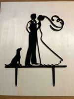 Caketopper „Brautpaar mit Hund“ (Hochzeit, Deko, Backen) Hessen - Rotenburg Vorschau