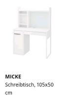 Schreibtisch mit Aufsatz Micke Ikea weiß Nordrhein-Westfalen - Düren Vorschau