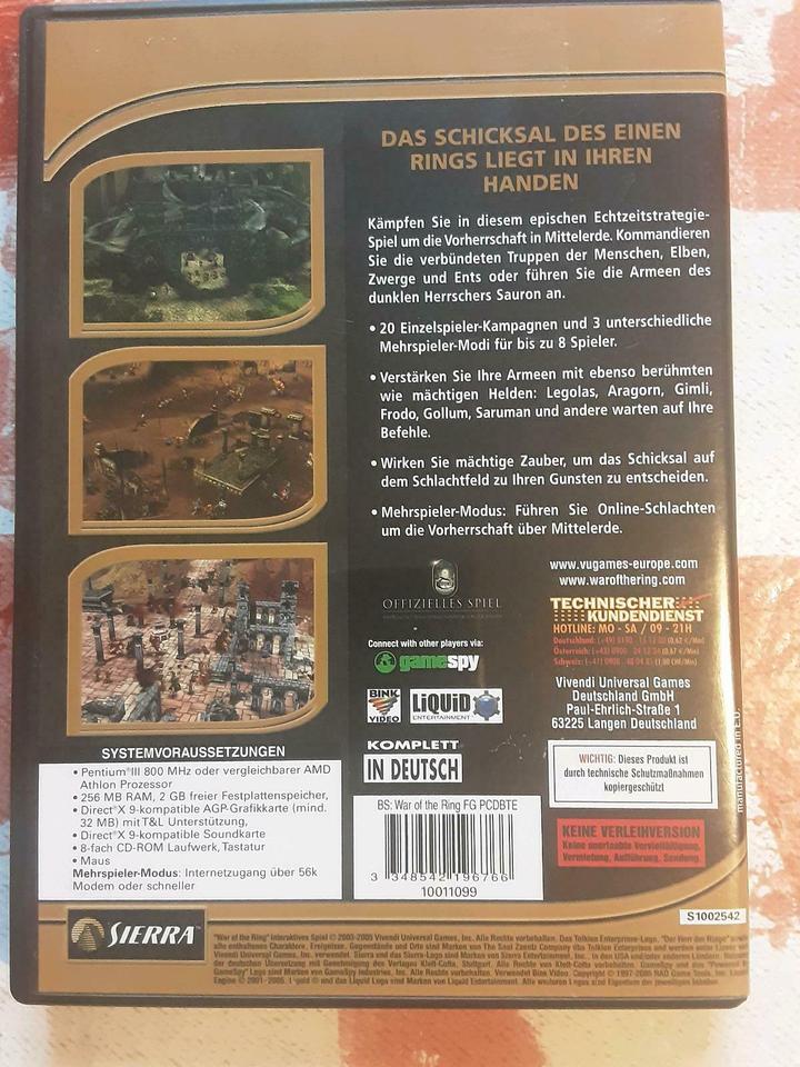 PC-Spiel "Der Herr der Ringe - Der Ringkrieg" USK ab 12 in Neuhof