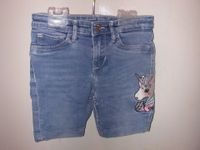 kurze hellblaue Hose Shorts Jeans Einhorn Stickerei H&M 128 Nürnberg (Mittelfr) - Mitte Vorschau