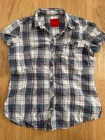 Kurzarm-Bluse kariert Sommer, QS by S. Oliver, Größe 38/40 Niedersachsen - Harsefeld Vorschau