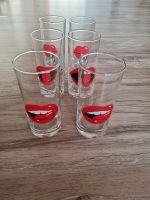 6x Longdrink Glas mit Lippen-Motiv Niedersachsen - Hessisch Oldendorf Vorschau