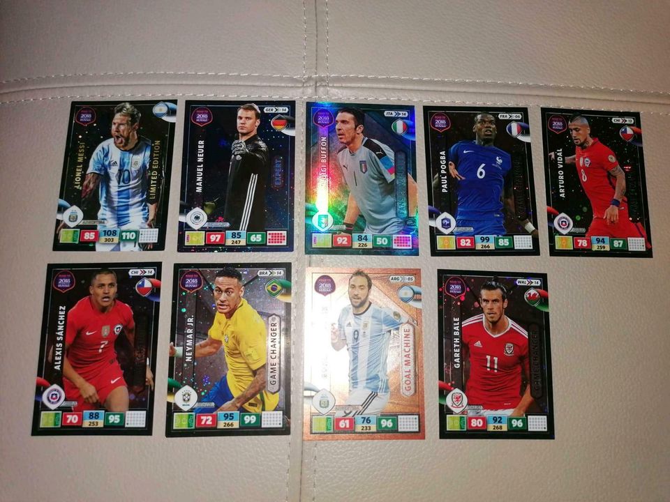 Trading Cards Karten Weltmeisterschaft 2018 Russland in Westeregeln