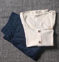 Stoffhose, Businesshose mit Shirt Größe 34 XS/S Opus Tom Tailor Sachsen - Putzkau Vorschau