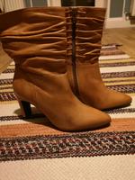 Stiefeletten gerafft Cognac Braun Gr. 37/38 NEU Dortmund - Mitte Vorschau