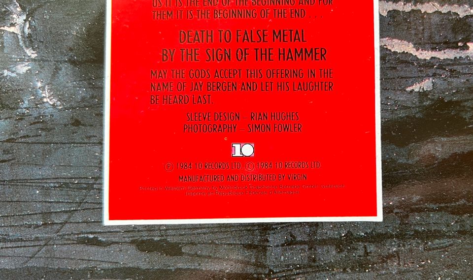 Manowar Sign Of The Hammer LP Vinyl Schallplatte in Augsburg
