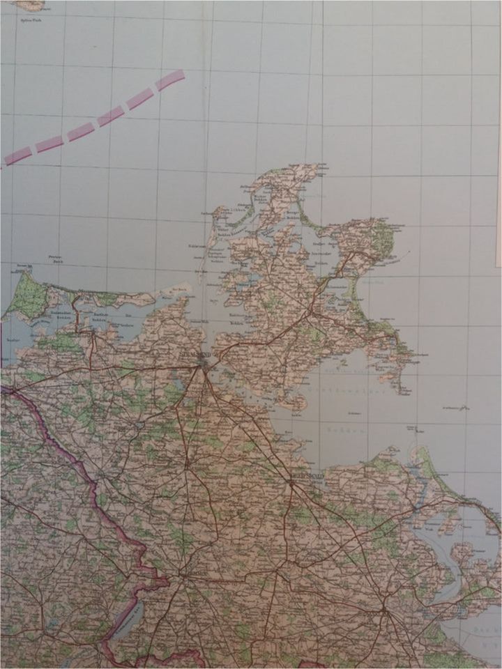 Karte Landkarte Pommern Vorpommern Stralsund Stettin Kolberg in Stralsund